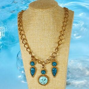 Vintage Westerncore Statement Charm Necklace Cowboycore Southwestern Cowgirl